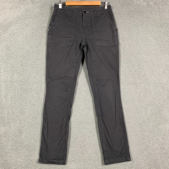 Stio Pants - STIO Rivet Utility Pants Women's 4 Basalt Grey Canvas Straight Organic Cotton